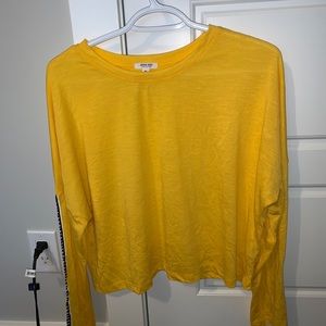 Yellow crop top